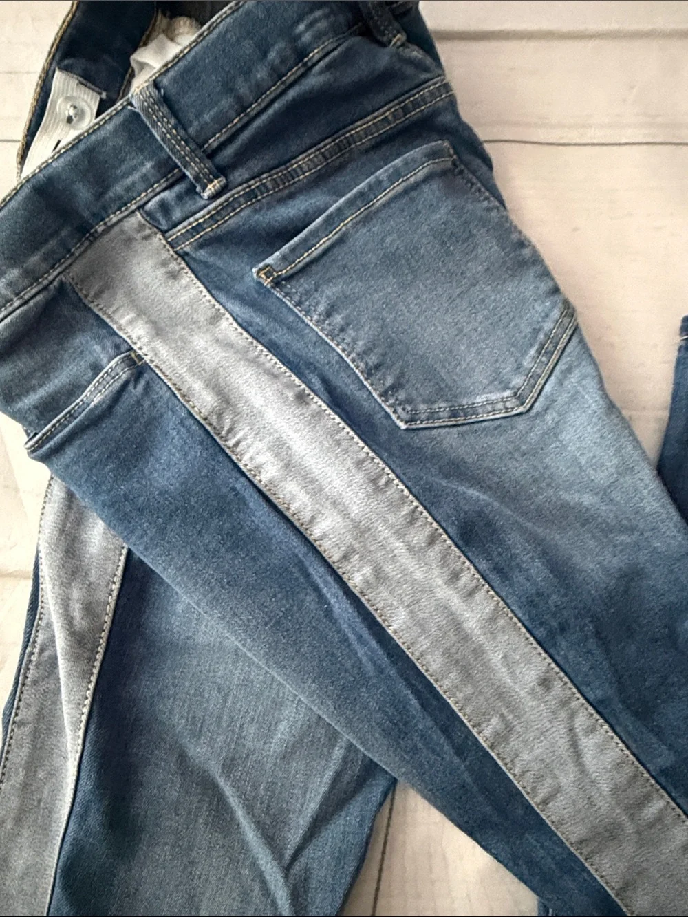 OshKosh B'gosh Dual-Tone Blue Side-Panel Jeans